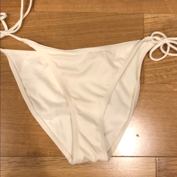 Bikini Set - Blue flowered w Wht Bottom - Size S - Picture 3 of 5